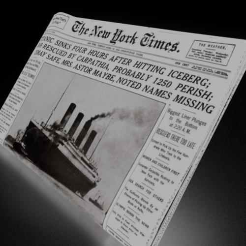 Folded Newspaper preview image